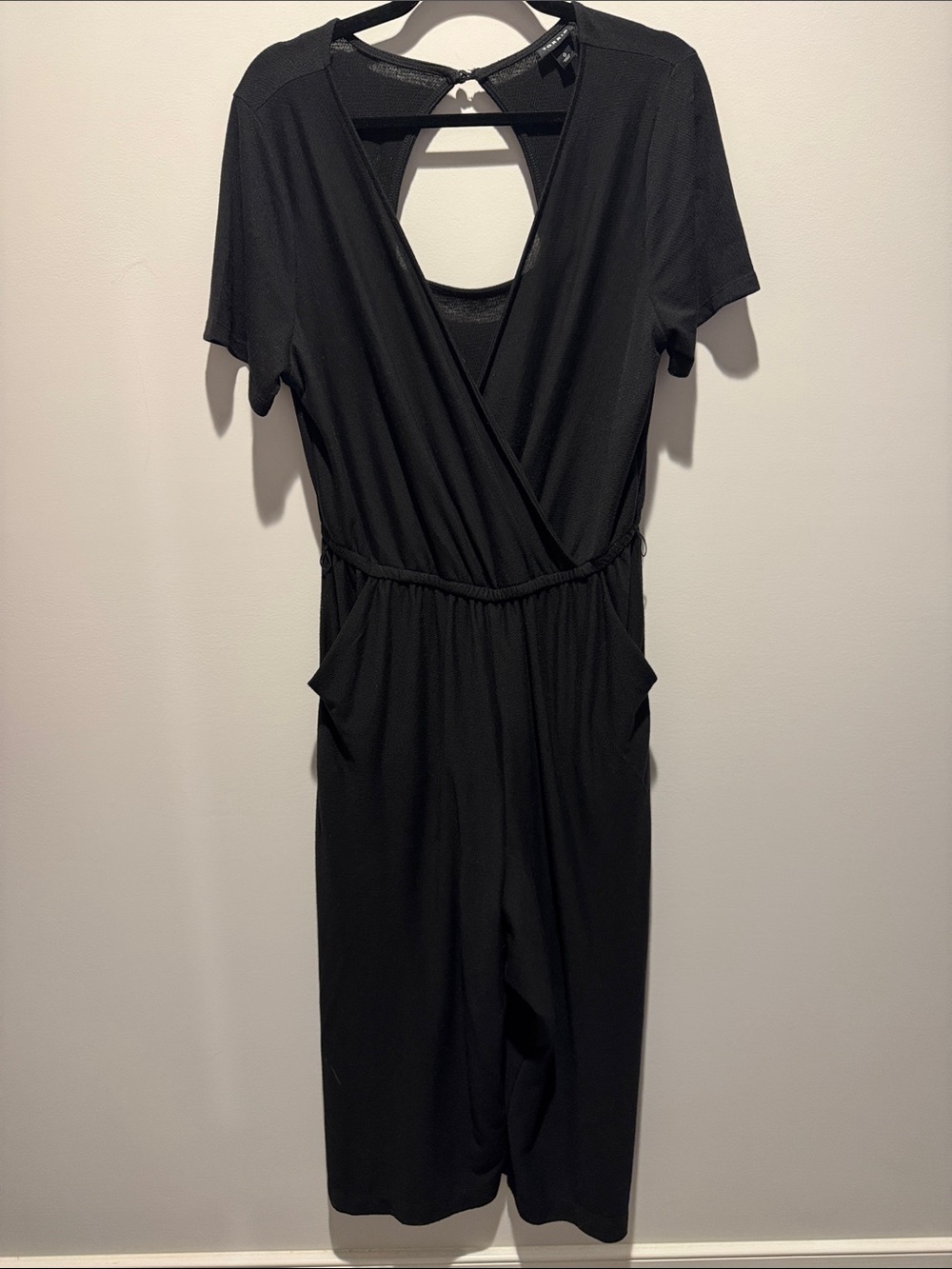 Torrid Women's Black Short-Sleeve Pull On Jumpsuit